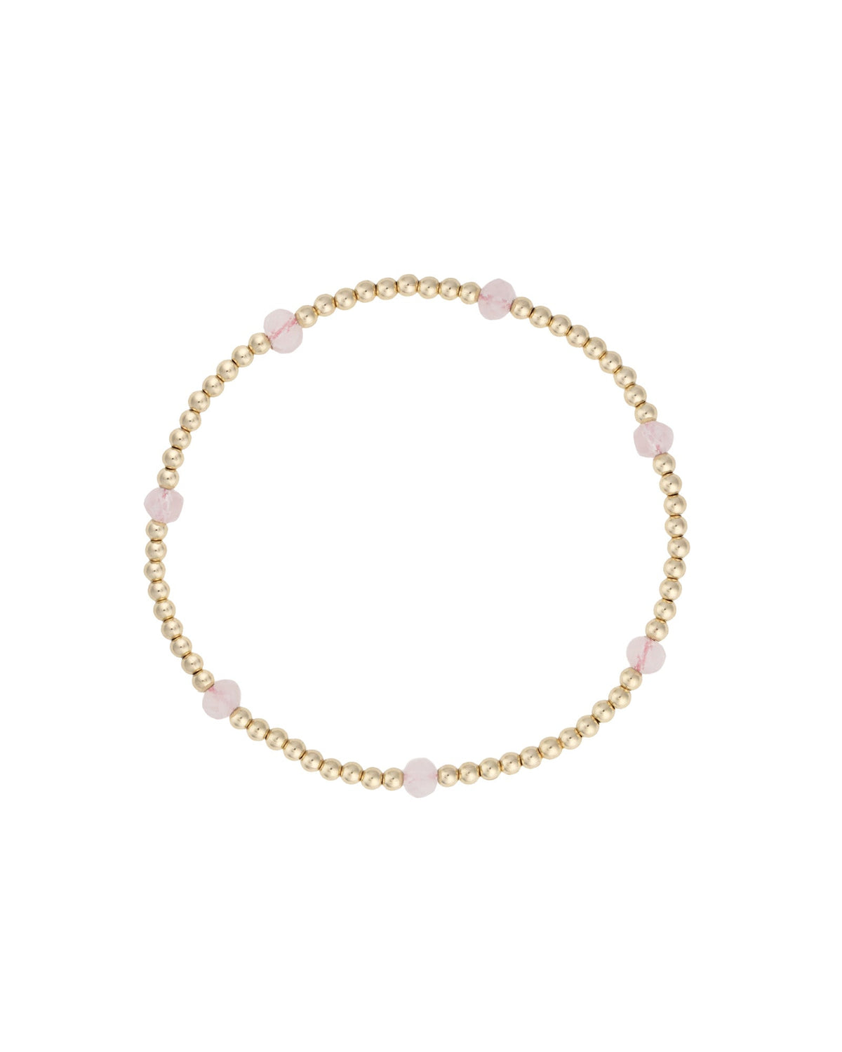 Beaded 7 Stone Bracelet | 2.5mm