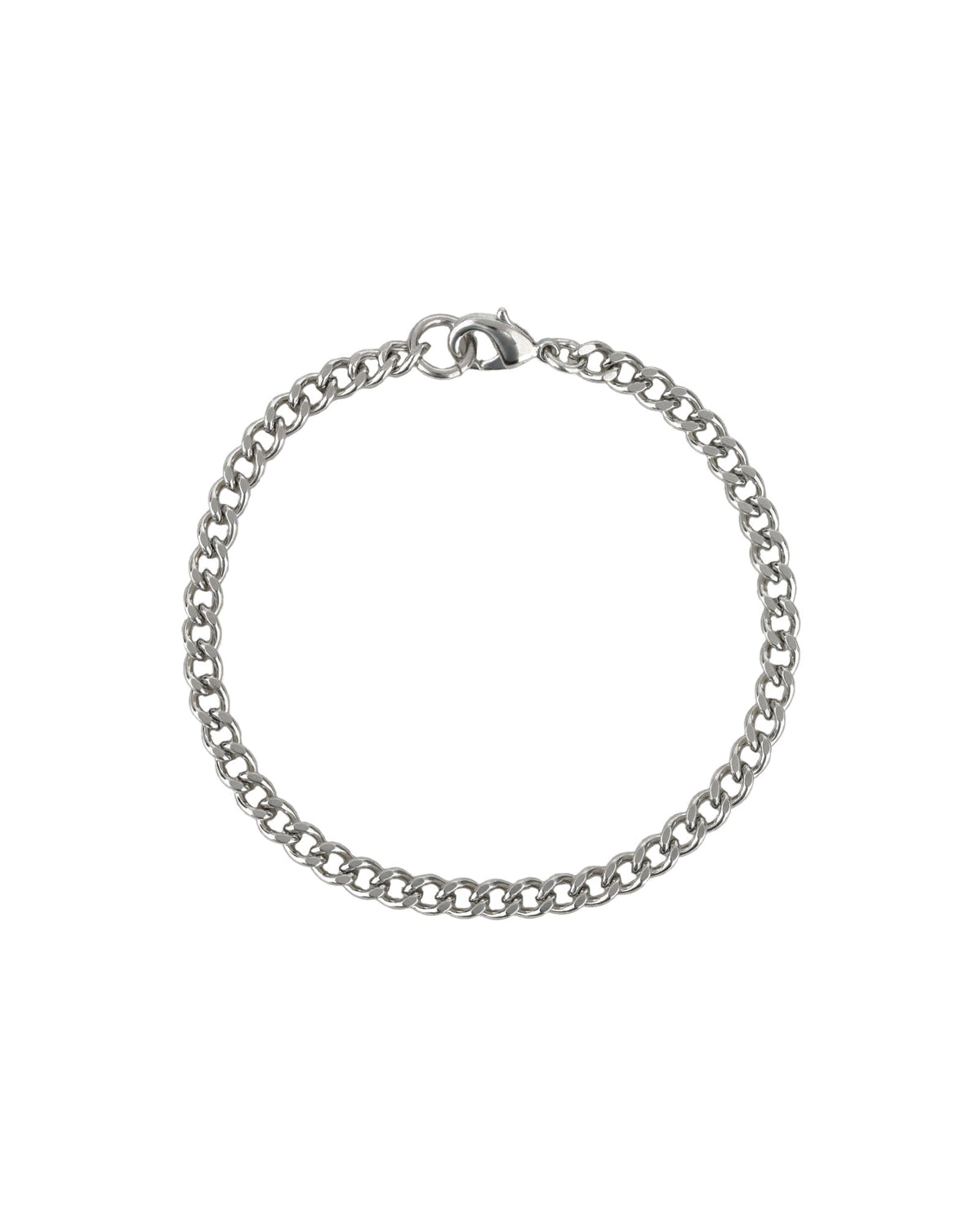 Diamond Cut Curb Chain Bracelet | 4mm
