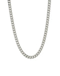 Diamond Cut Flat Curb Chain Necklace | 5mm