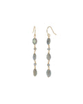 Oval Labradorite Mixed Drop Hooks