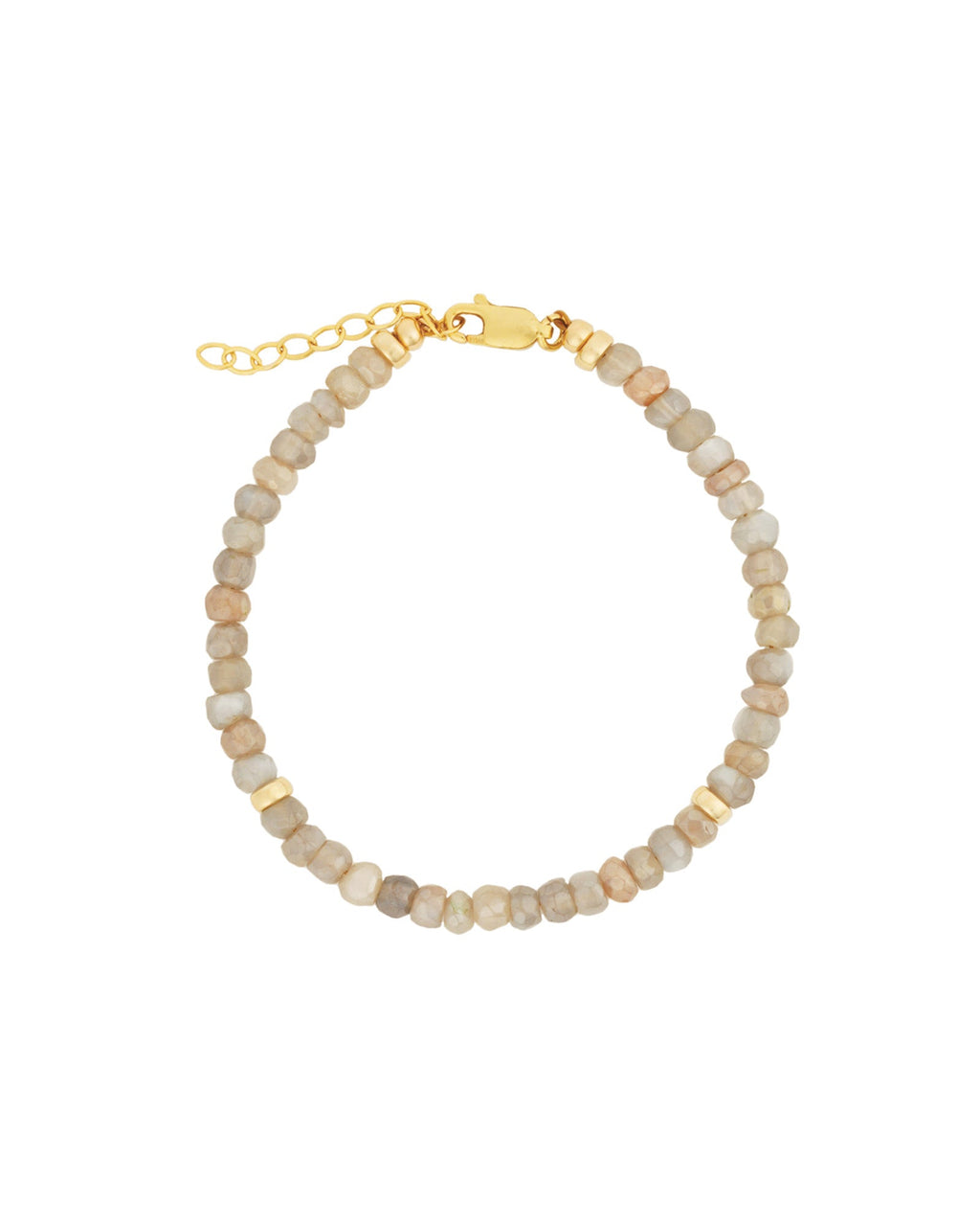 Mystic Moonstone Beaded Bracelet | 4mm