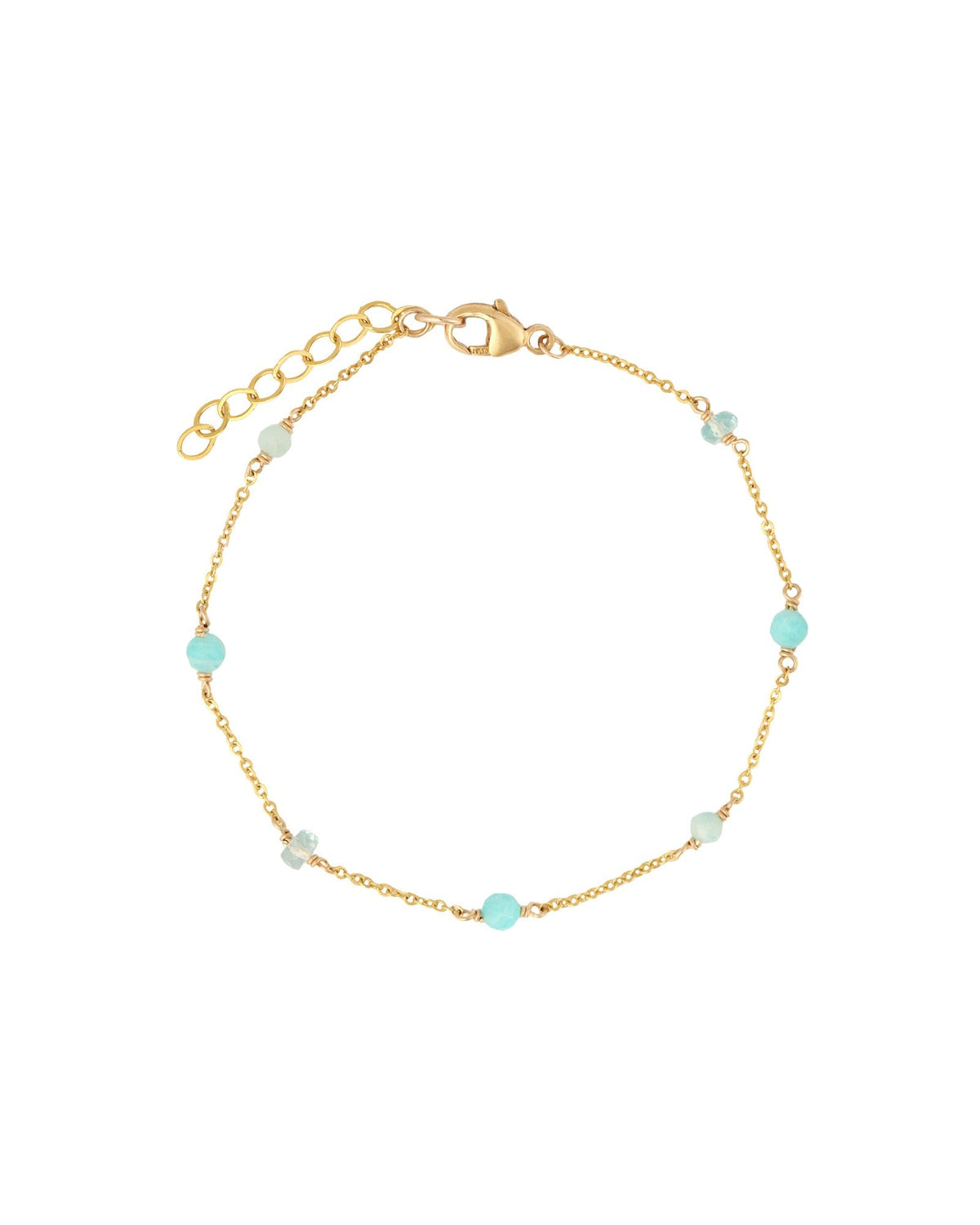 Apatite & Amazonite Station Bracelet