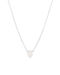 Moonstone Pear Cable Chain Necklace | 6mm