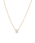 Moonstone Pear Cable Chain Necklace | 6mm