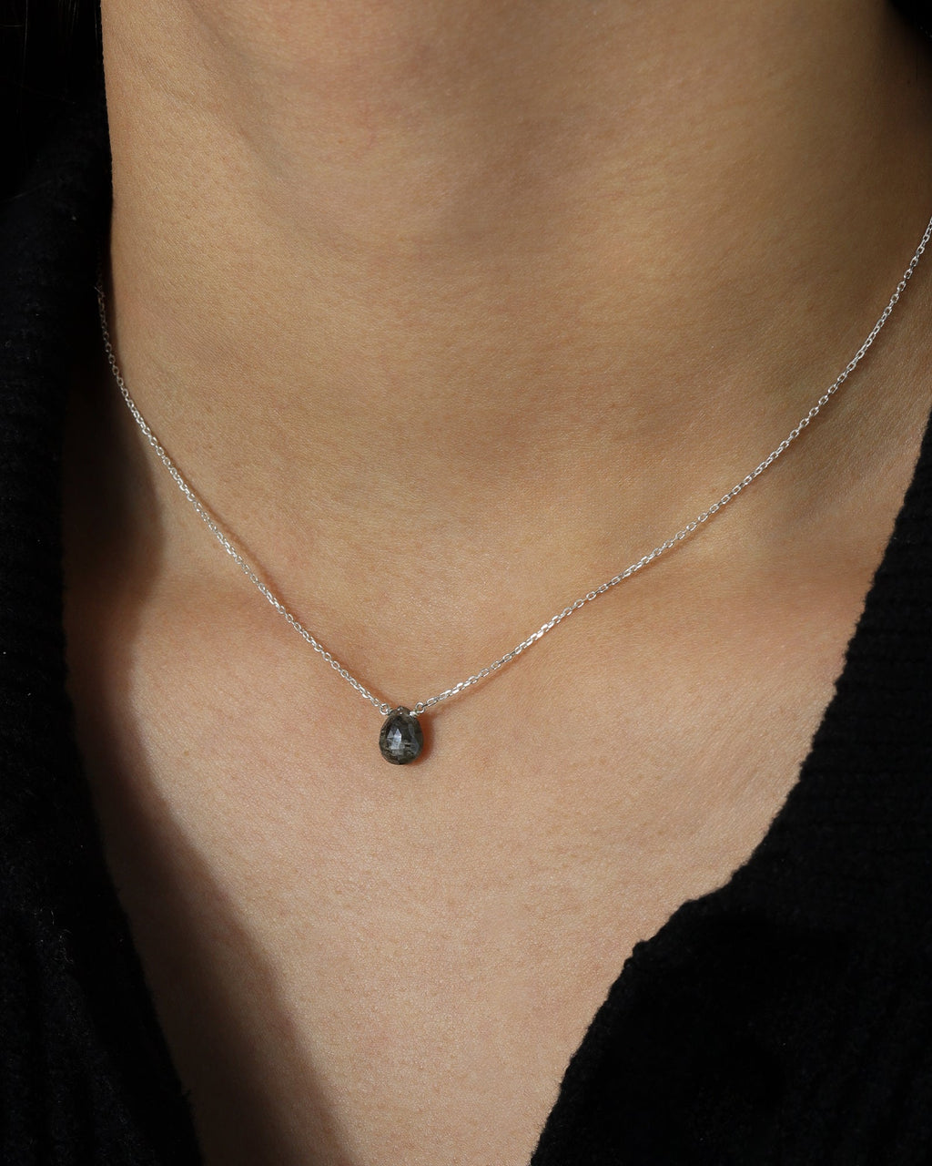 Mystic Quartz Pear Cable Chain Necklace | 8mm