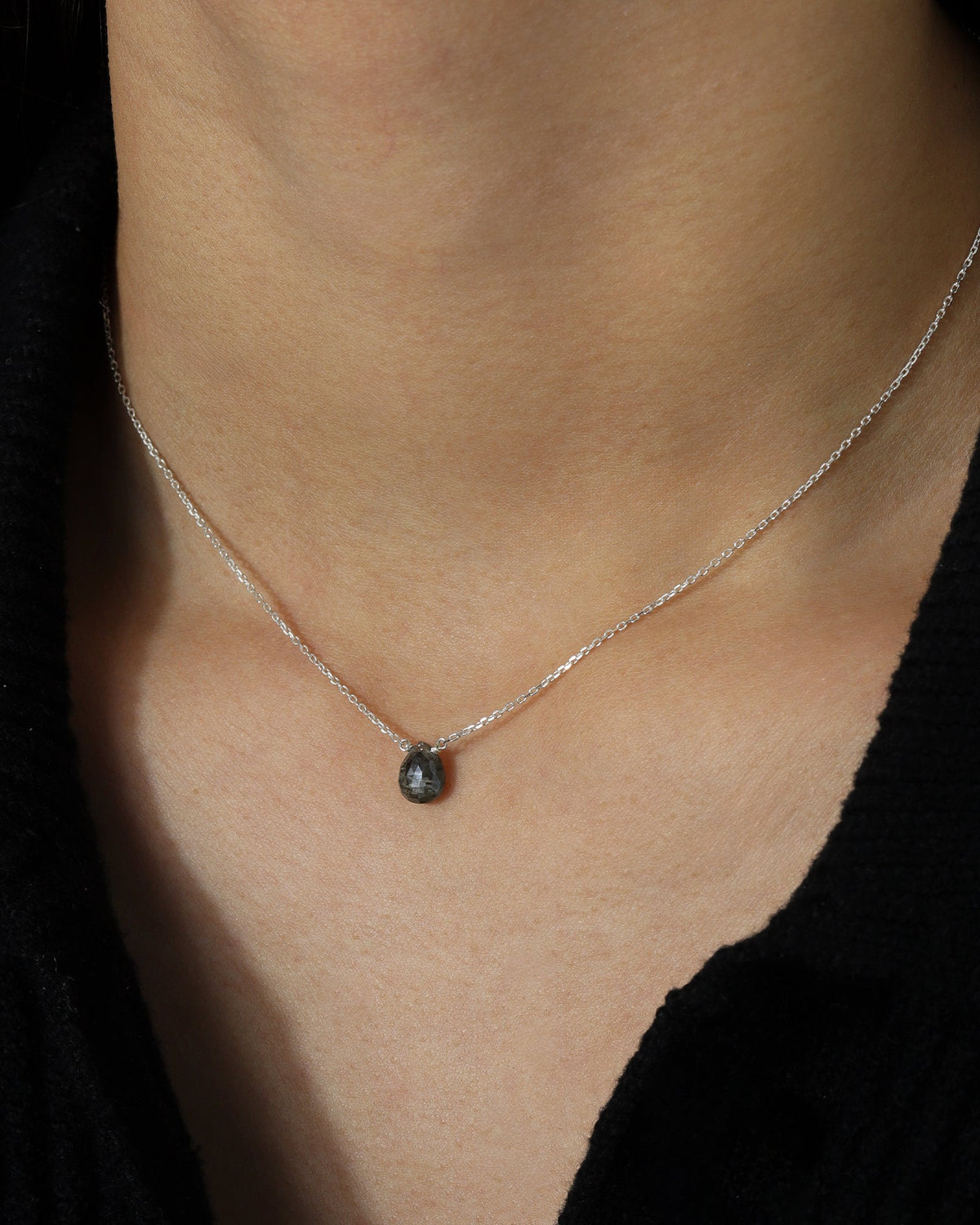 Mystic Quartz Pear Cable Chain Necklace | 8mm