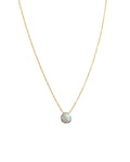 Labradorite Heart Cable Chain Necklace | 8mm