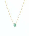 Chrysoprase Marquise Cable Chain Necklace | 10mm