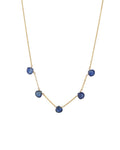 Five Stone Drop Necklace