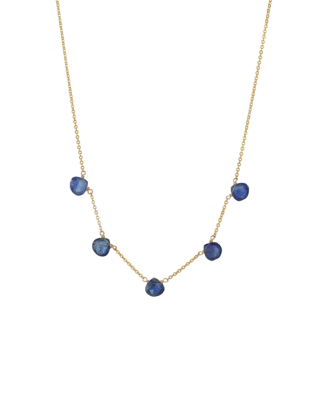 Five Stone Drop Necklace