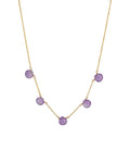 Five Stone Drop Necklace