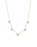 Five Stone Drop Necklace
