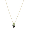 Prehnite Marquise Box Chain Necklace | 16mm