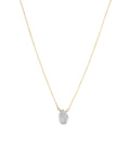 Prasiolite Pear Cable Chain Necklace | 10mm