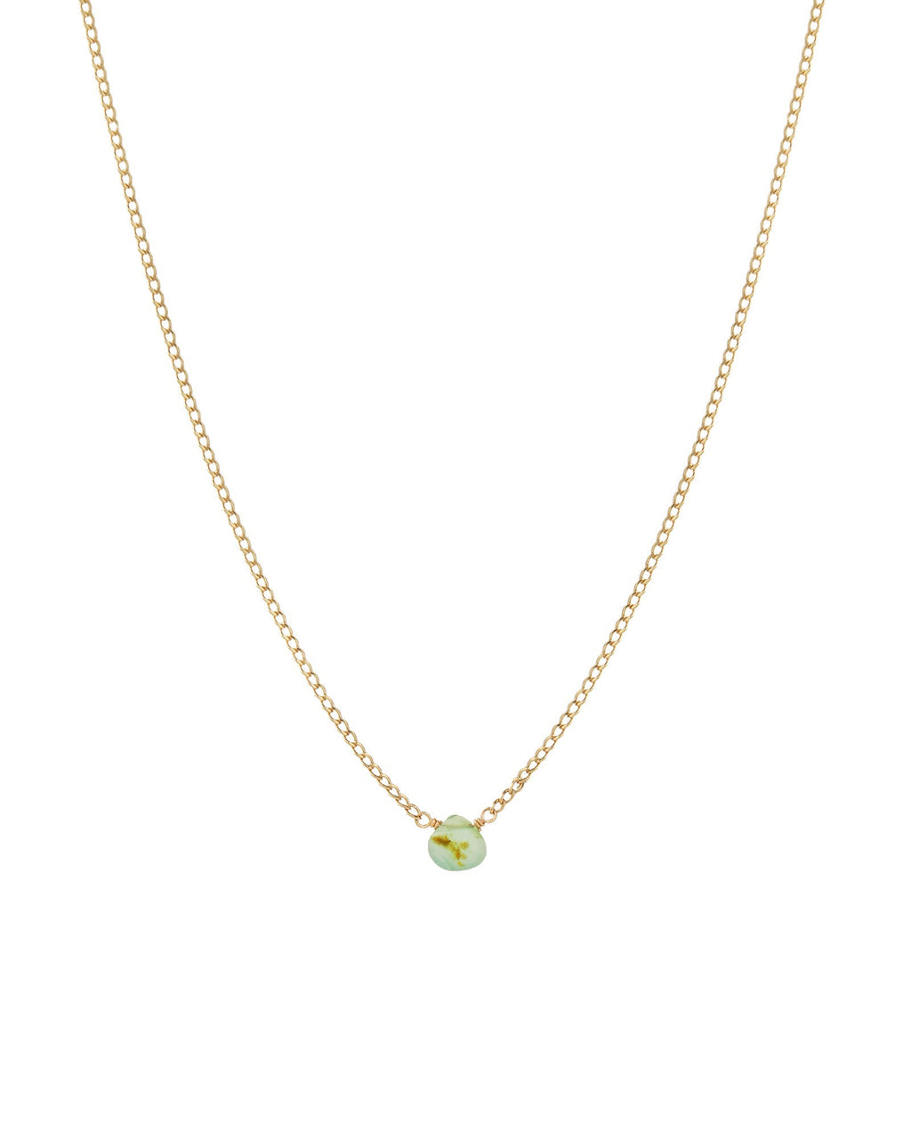 Peruvian Opal Heart Curb Chain Necklace | 6mm