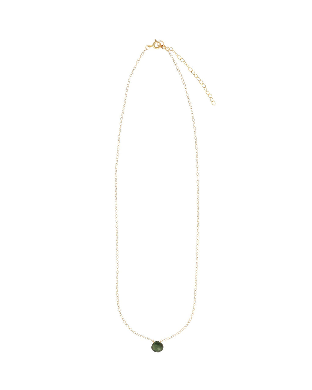 Apatite Heart Cable Chain Necklace | 6mm