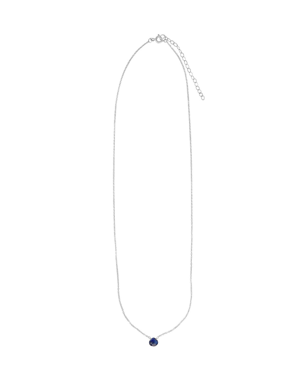 Blue Kyanite Heart Cable Chain Necklace | 6mm