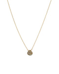 Labradorite Heart Curb Chain Necklace | 8mm