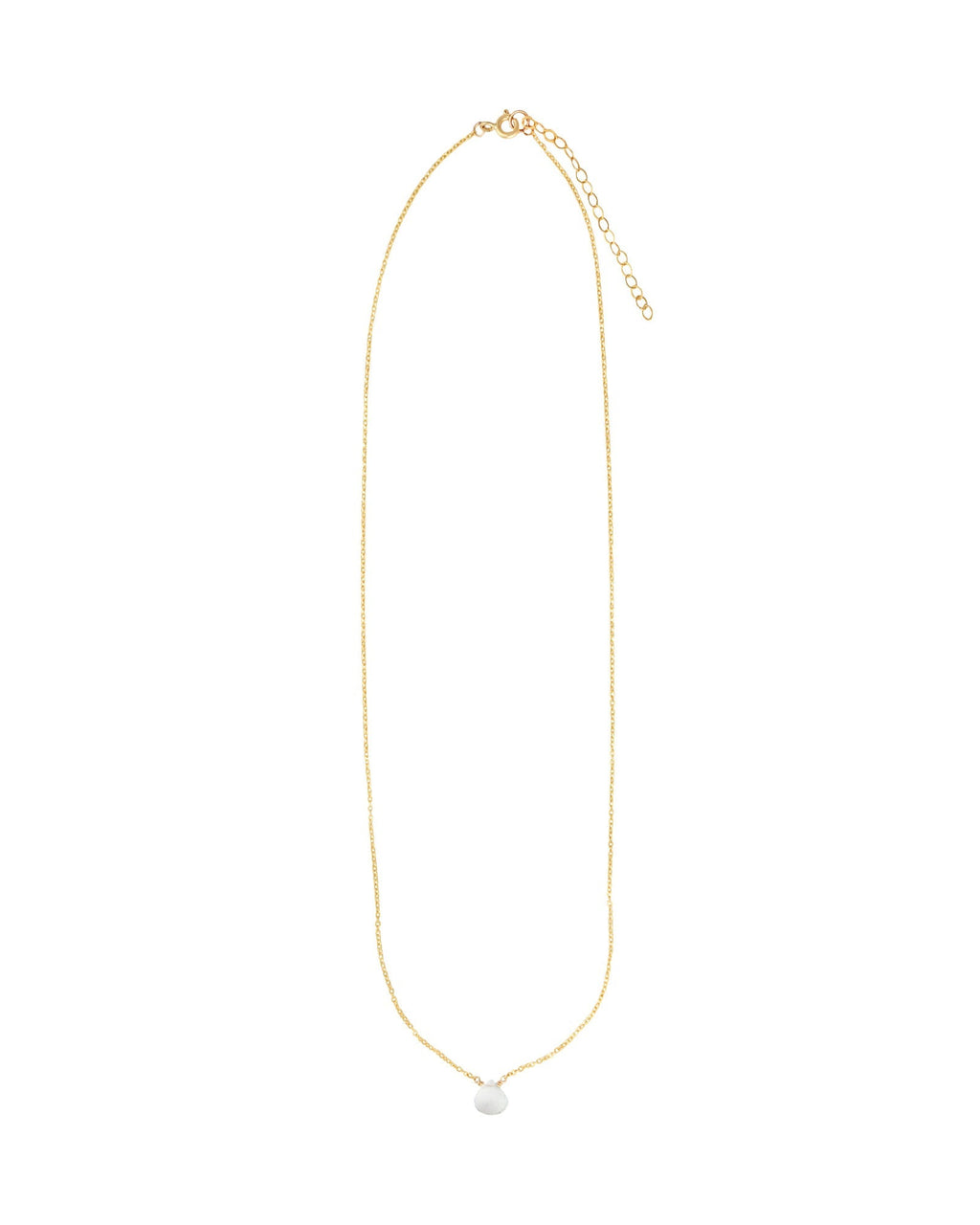 Sky Blue Topaz Heart Cable Chain Necklace | 8mm