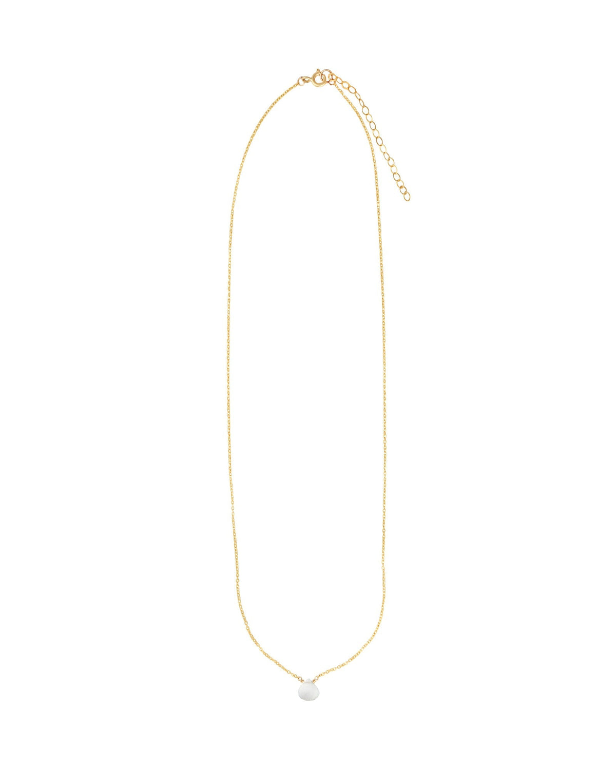 Sky Blue Topaz Heart Cable Chain Necklace | 8mm
