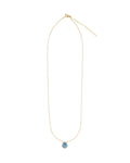 Grandidierite Heart Curb Chain Necklace | 10mm