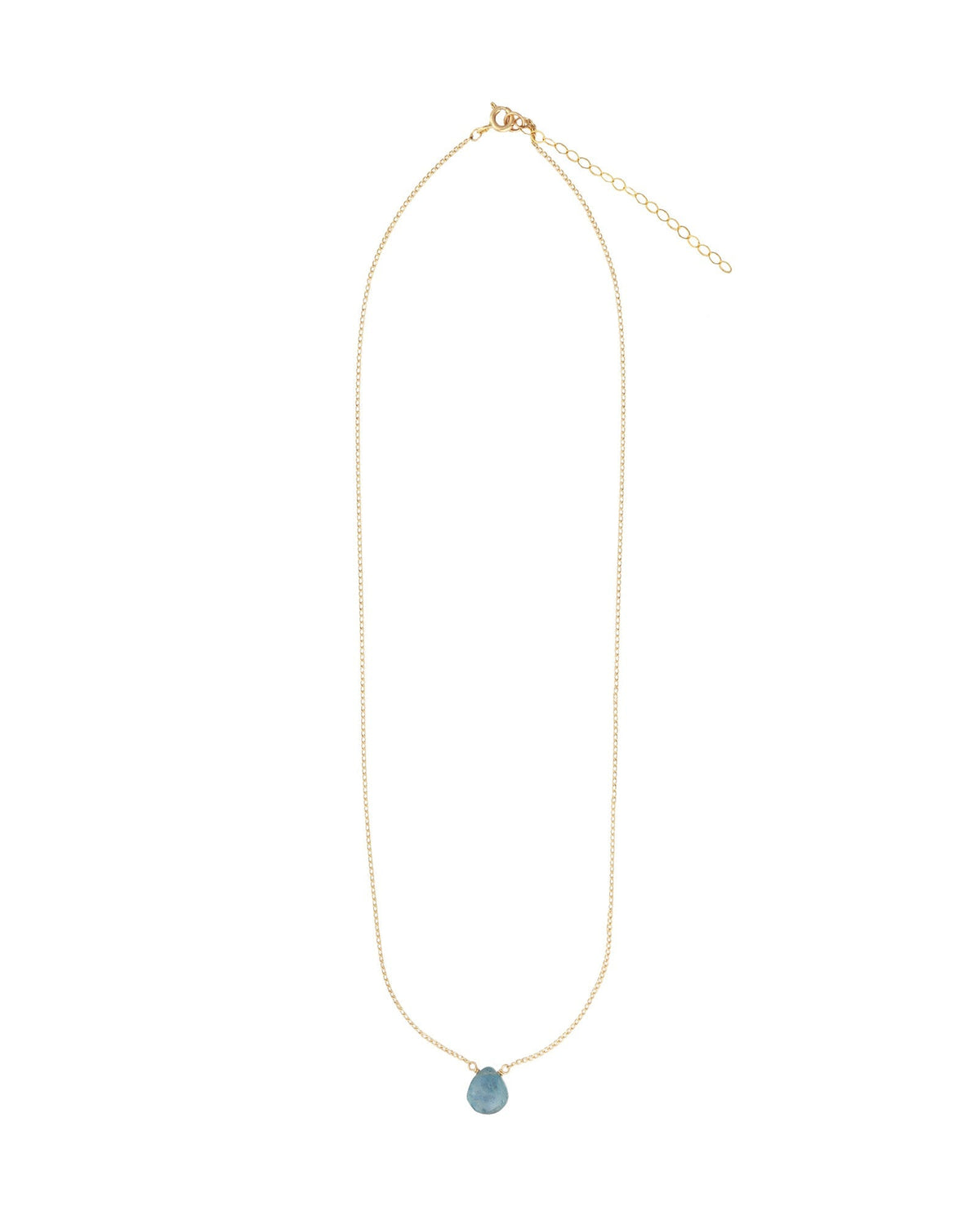 Grandidierite Heart Curb Chain Necklace | 10mm