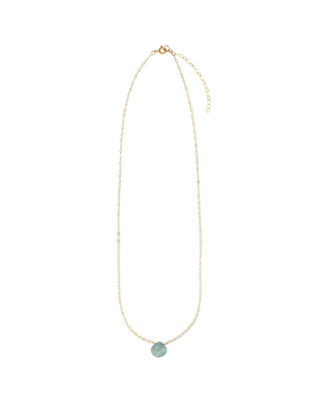 Blue Kyanite Heart Cable Chain Necklace | 8mm