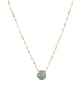 Blue Kyanite Heart Cable Chain Necklace | 8mm
