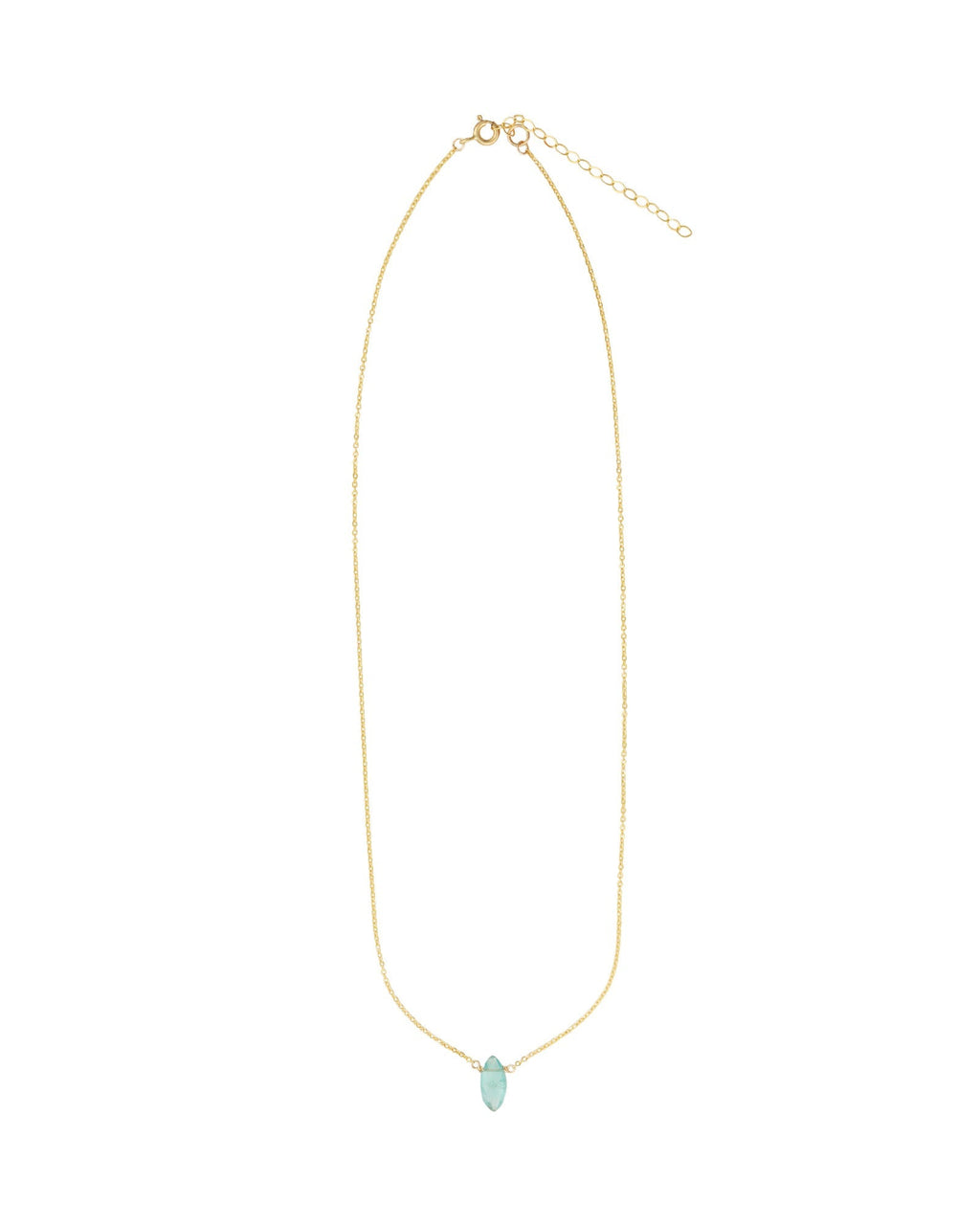 Apatite Marquise Cable Chain Necklace | 10mm