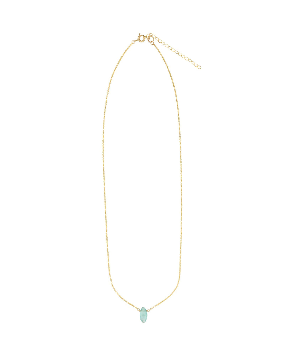 Apatite Marquise Cable Chain Necklace | 10mm