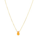 Carnelian Pear Cable Chain Necklace | 6mm
