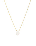 Rainbow Moonstone Pear Cable Chain Necklace | 8mm