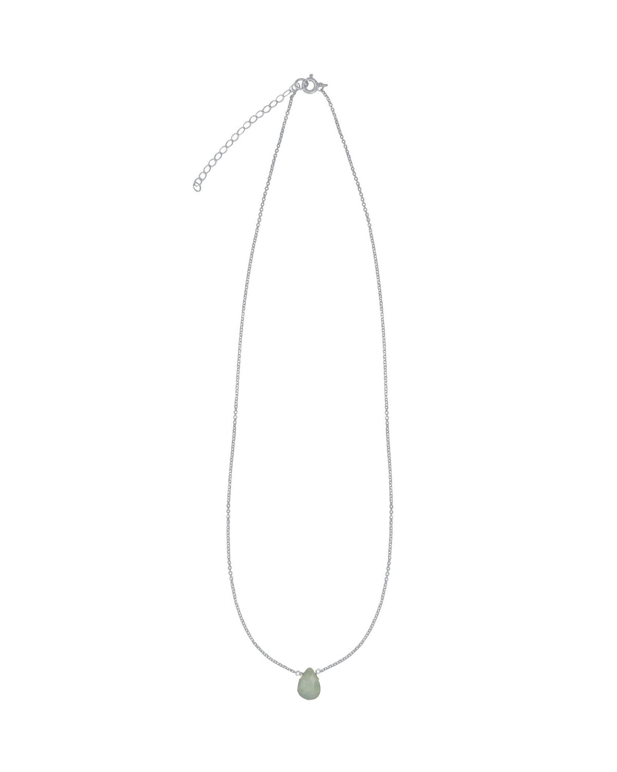 Aquamarine Birolette Cable Chain Necklace | 6mm