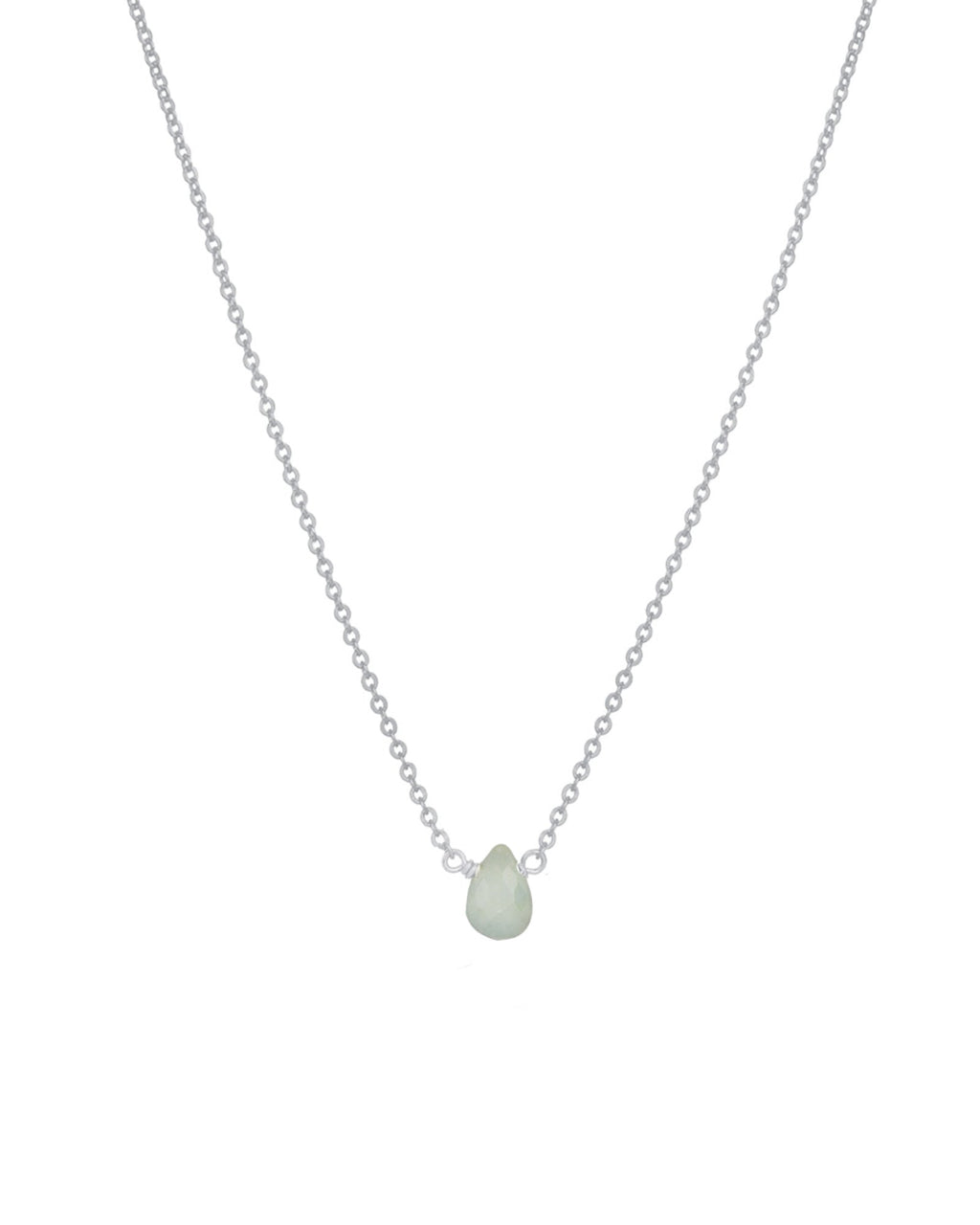 Aquamarine Birolette Cable Chain Necklace | 6mm