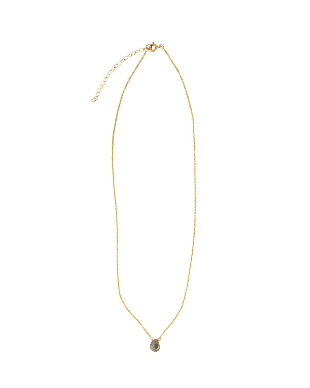 Mystic Quartz Pear Cable Chain Necklace | 6mm