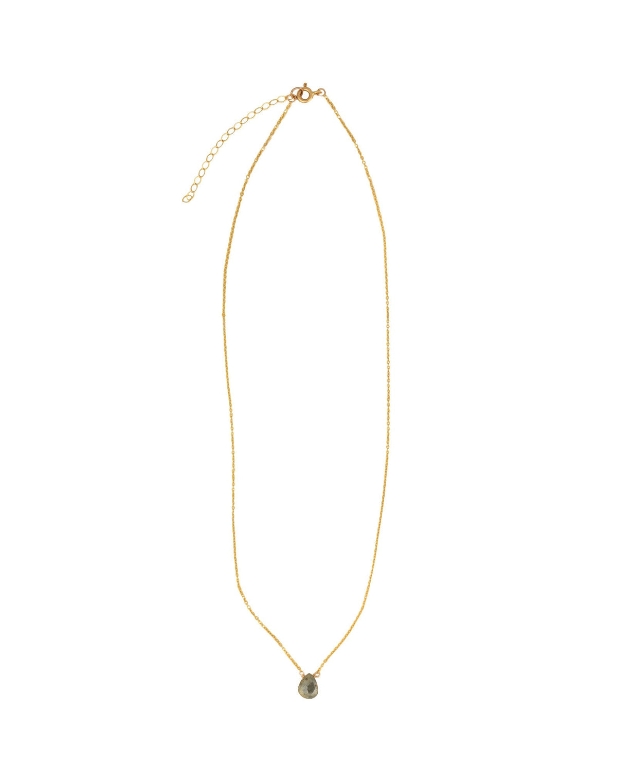 Mystic Quartz Pear Cable Chain Necklace | 6mm