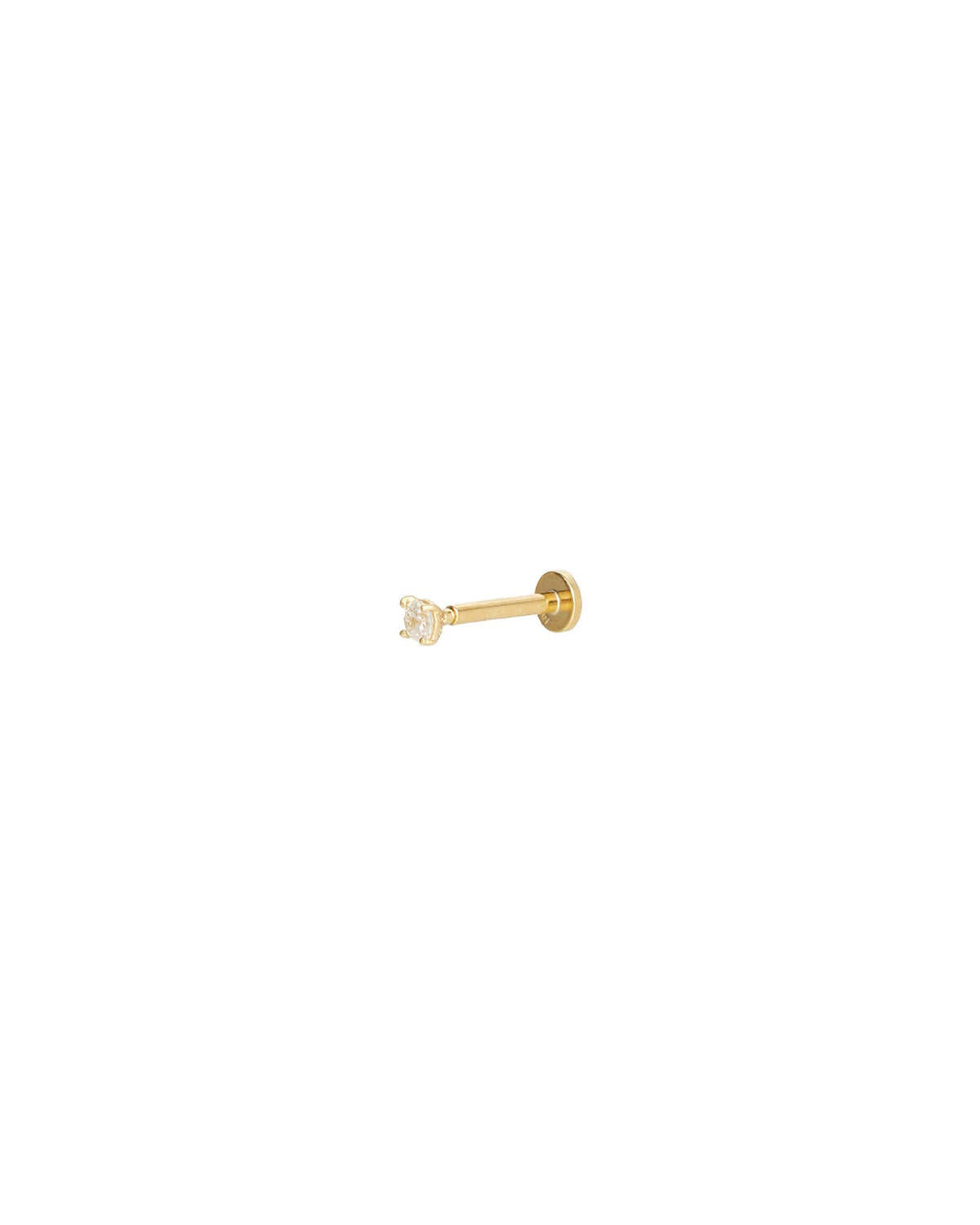 Round CZ Cartilage Stud