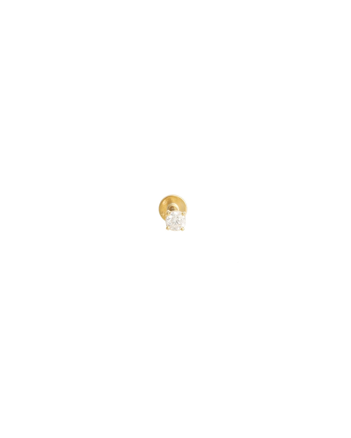 Round CZ Cartilage Stud