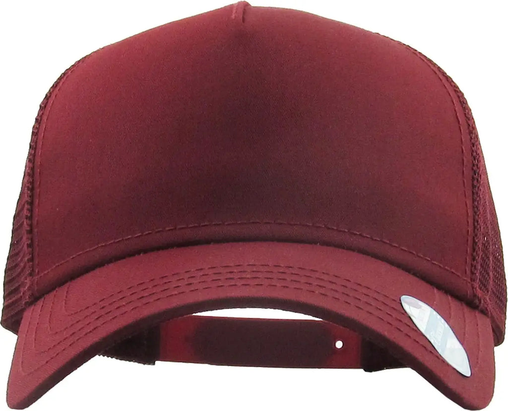 Burgundy Classic 5 Panel Mesh Back