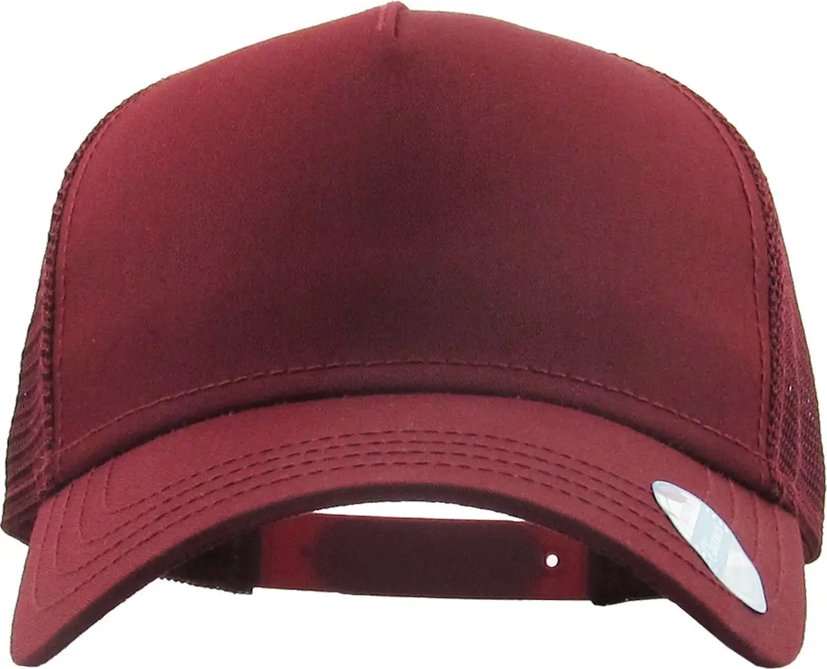 Burgundy Classic 5 Panel Mesh Back
