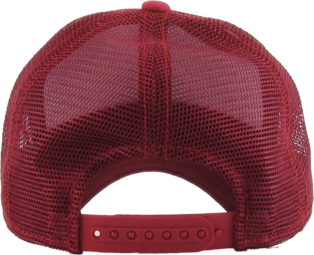 Burgundy Classic 5 Panel Mesh Back