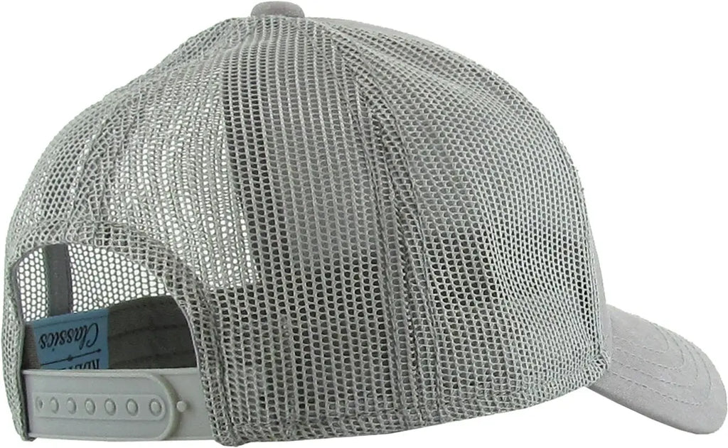 Grey Classic 5 Panel Mesh Back