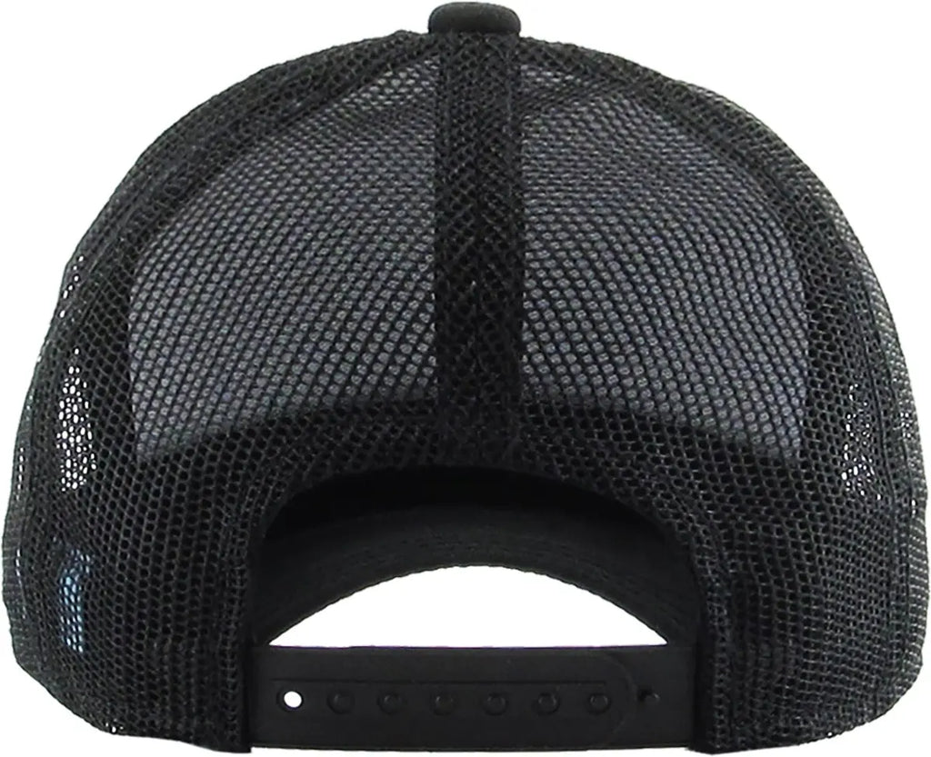 Black Classic 5 Panel Mesh Back