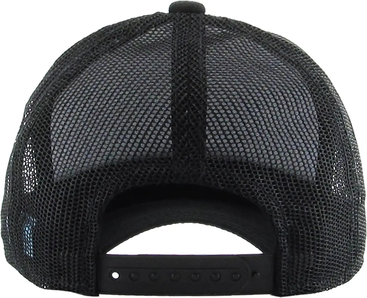 Black Classic 5 Panel Mesh Back