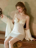 Scarlett Versatile Padded Nightdress Set (Cream)