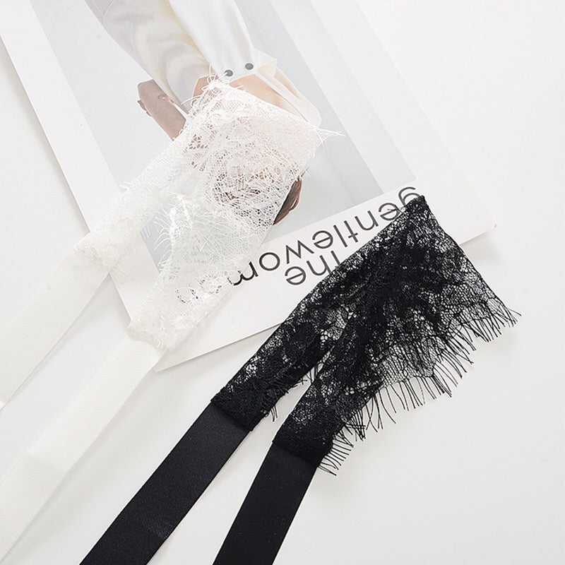 Fern Lace Eye Mask (White)
