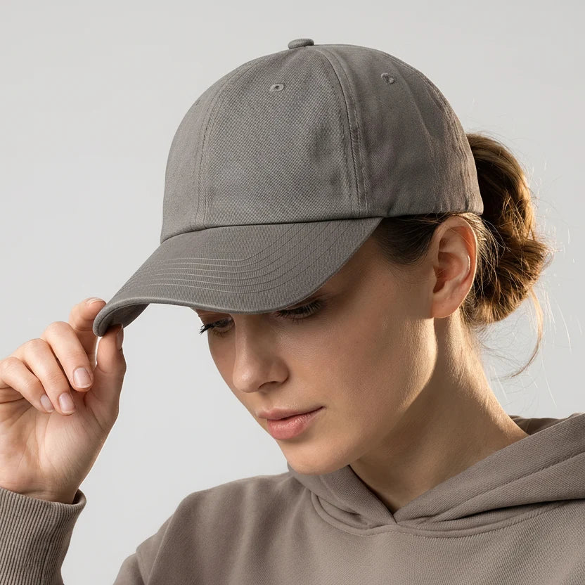 Dark Grey Low Profile Baseball Cap