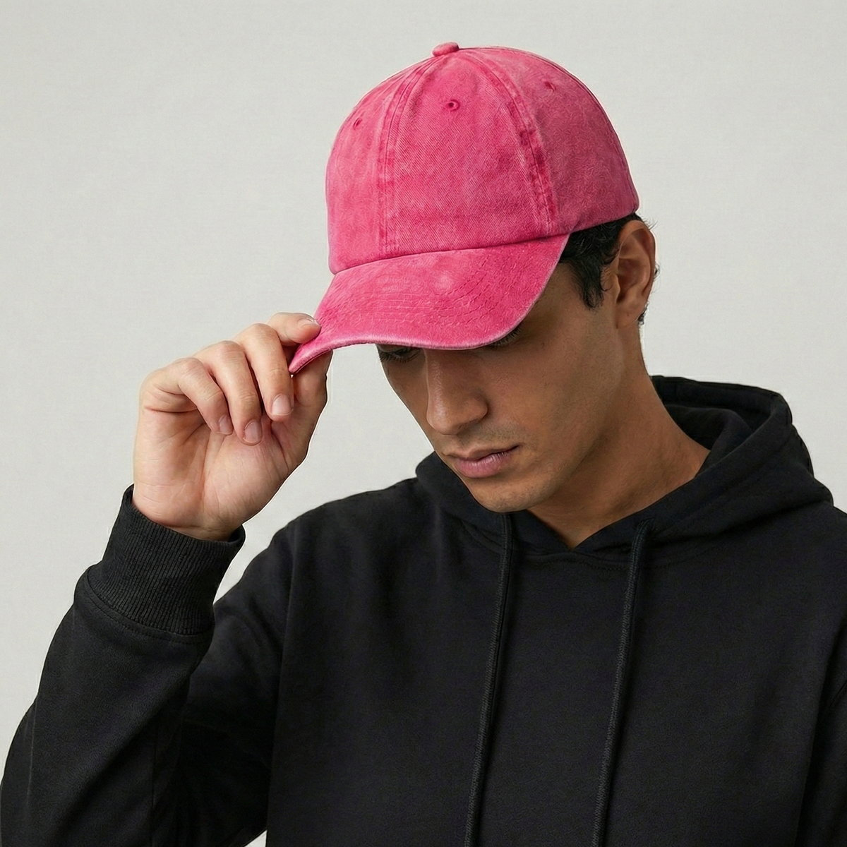 Classic Red Washed Cotton Cap