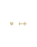 Opal Heart Stud Earrings