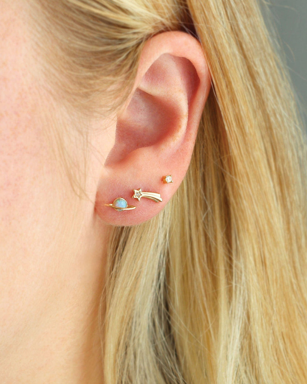 Shooting Star Stud Earrings